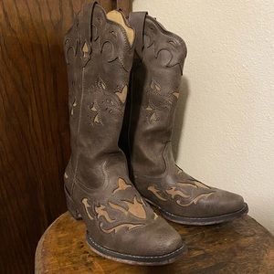 Roper Western Boots Womens Spade Snip cowboy boots